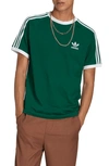 Adidas Originals Adicolor 3-stripes T-shirt In Green