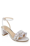 Jewel Badgley Mischka Desirie Sandal In Lilac Fabric