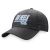 Top Of The World Charcoal North Carolina Tar Heels Slice Adjustable Hat In Charcoal
