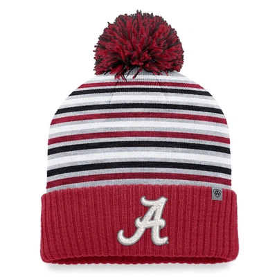 TOP OF THE WORLD TOP OF THE WORLD  CRIMSON ALABAMA CRIMSON TIDE DASH CUFFED KNIT HAT WITH POM