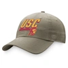TOP OF THE WORLD TOP OF THE WORLD KHAKI USC TROJANS SLICE ADJUSTABLE HAT