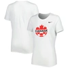 NIKE NIKE WHITE CANADA SOCCER LEGEND PERFORMANCE T-SHIRT