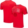 Pro Standard Chicago Cubs Classic Triple Red T-shirt In Red