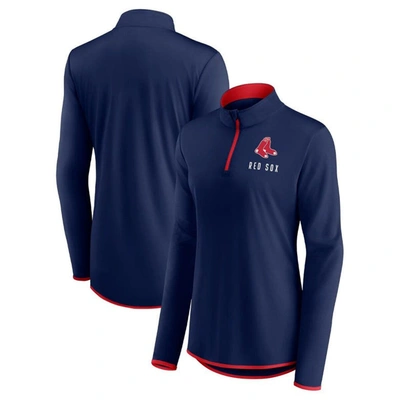 Fanatics Branded Navy Boston Red Sox Worth The Drive Quarter-zip Jacket