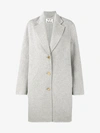 Acne Studios Avalon Doublé Wool And Cashmere Coat In Grey Melaege