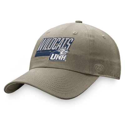 TOP OF THE WORLD TOP OF THE WORLD KHAKI NEW HAMPSHIRE WILDCATS SLICE ADJUSTABLE HAT