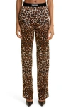 TOM FORD TOM FORD LEOPARD PRINT STRETCH SILK PAJAMA PANTS