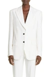Tom Ford Single-breasted Blazer In Chalk