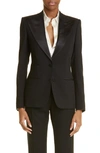Tom Ford Fluid Silk-trim Wool-crepe Tuxedo Jacket In Black