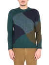Drumohr Color Block Combed Wool Sweater In .