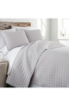Southshore Fine Linens Ultra-soft Oversized Quilt Set In Light Gray