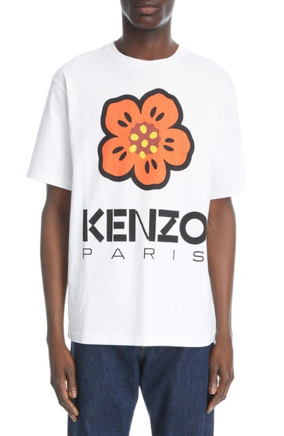 Kenzo Boke Flower Graphic Tee In 1 - White