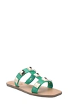 Marc Fisher Women's Bonis Studded Slide Sandals Women's Shoes In Green