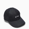 APC DENIM BASEBALL CAP WITH WHITE LOGO,COCSX-M24069CO/M_APC-IAI_128-58