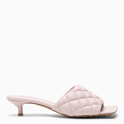 Bottega Veneta Light Pink Nappa Leather Padded Sandals In 5071