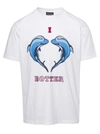 Botter Dolphin Print Cotton Jersey T-shirt In White