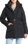 Canada Goose Marlow Padded Belted Shell-down Coat In Black