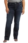 Silver Jeans Co. Plus Size Suki Mid Rise Slim Bootcut Jeans In Indigo