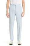 Alexander Mcqueen Blue Tailored Cigarette Pants In Spring Blue