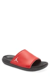 Jordan Play Slide Sandal In Red/black/white