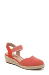 Lifestride Kimmie Ankle Strap Espadrille Sandal In Orange