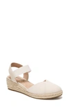 Lifestride Kimmie Ankle Strap Espadrille Sandal In Almond Milk