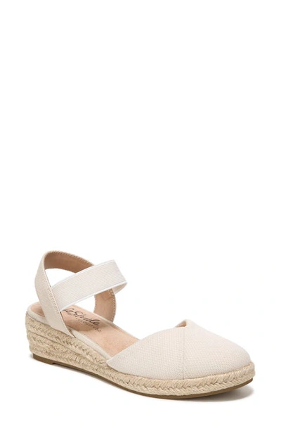 Lifestride Kimmie Ankle Strap Espadrille Sandal In Almond Milk