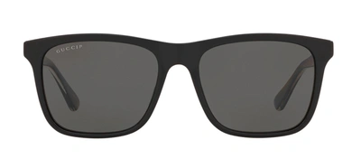 Gucci Gg0381sn M 007 Wayfarer Polarized Sunglasses In Grey