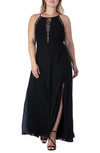 S AND P LACE DETAIL MAXI DRESS