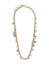 LANVIN gold-tone chain necklace,BRASS,GLASS