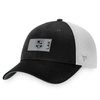 Fanatics Branded Black/white Los Angeles Kings Authentic Pro Rink Trucker Snapback Hat In Black