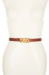 RAINA RAINA SQUARE BUCKLE LEATHER BELT