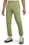 Nike Sportswear Tapered Cotton-blend Jersey Sweatpants In Green