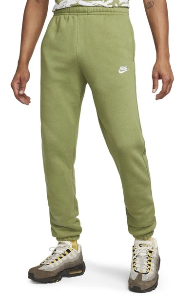 Nike Sportswear Tapered Cotton-blend Jersey Sweatpants In Green