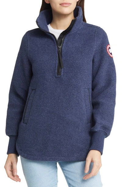 Canada Goose Severn Fleece Half-zip Pullover In Atlantic Navy