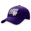 Top Of The World Purple Kansas State Wildcats Slice Adjustable Hat In Green