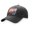TOP OF THE WORLD TOP OF THE WORLD CHARCOAL BOISE STATE BRONCOS SLICE ADJUSTABLE HAT