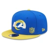 New Era Men's  Royal, Gold Los Angeles Rams Flawless 9fifty Snapback Hat In Royal