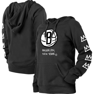 New Era Women's  Black Brooklyn Nets 2022/23 City Edition Pullover Hoodie