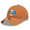 NEW ERA NEW ERA BROWN LOS ANGELES RAMS CORE CLASSIC 2.0 9TWENTY ADJUSTABLE HAT