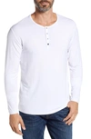 Stone Rose Stretch Modal Henley In White