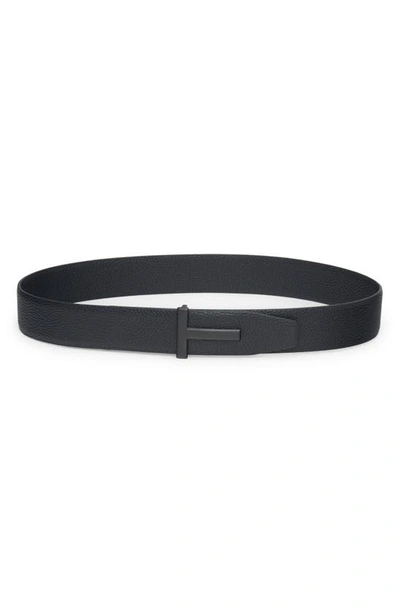 TOM FORD TOM FORD T ICON SOFT GRAIN LEATHER BELT