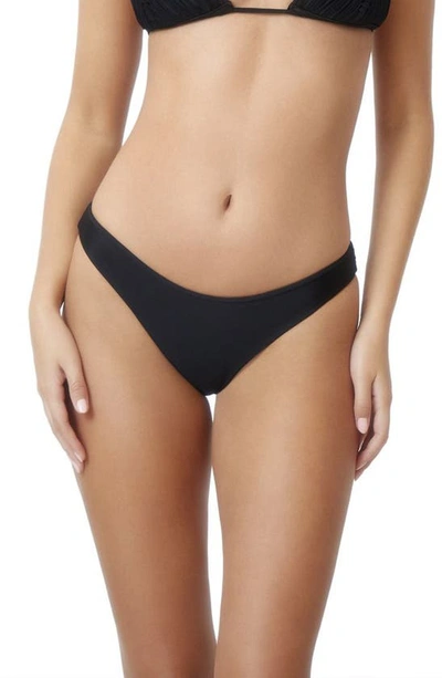 Pq Swim Ruched Bikini Bottoms In Midnight