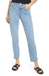 FRAME LE HIGH WAIST ANKLE STRAIGHT LEG JEANS