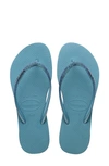 Havaianas Slim Sparkle Flip Flop In Nautical Blue