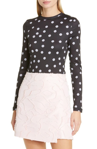 Stine Goya Juno Floral Print Long Sleeve Top In 4010 Mini Daisy