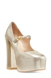 STUART WEITZMAN SKYHIGH 145 MARY JANE PLATFORM PUMP