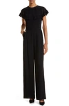 TED BAKER OLIVVEE GEORGETTE CAPE JUMPSUIT