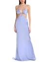 Et Ochs Gloss Cut-out Stretch-woven Maxi Dress In Blue