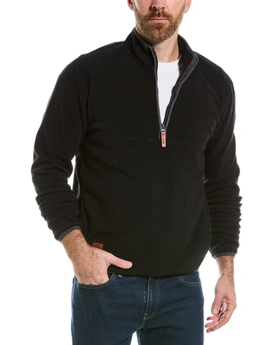 Point Zero Fleece Quarter-zip Pullover In Black